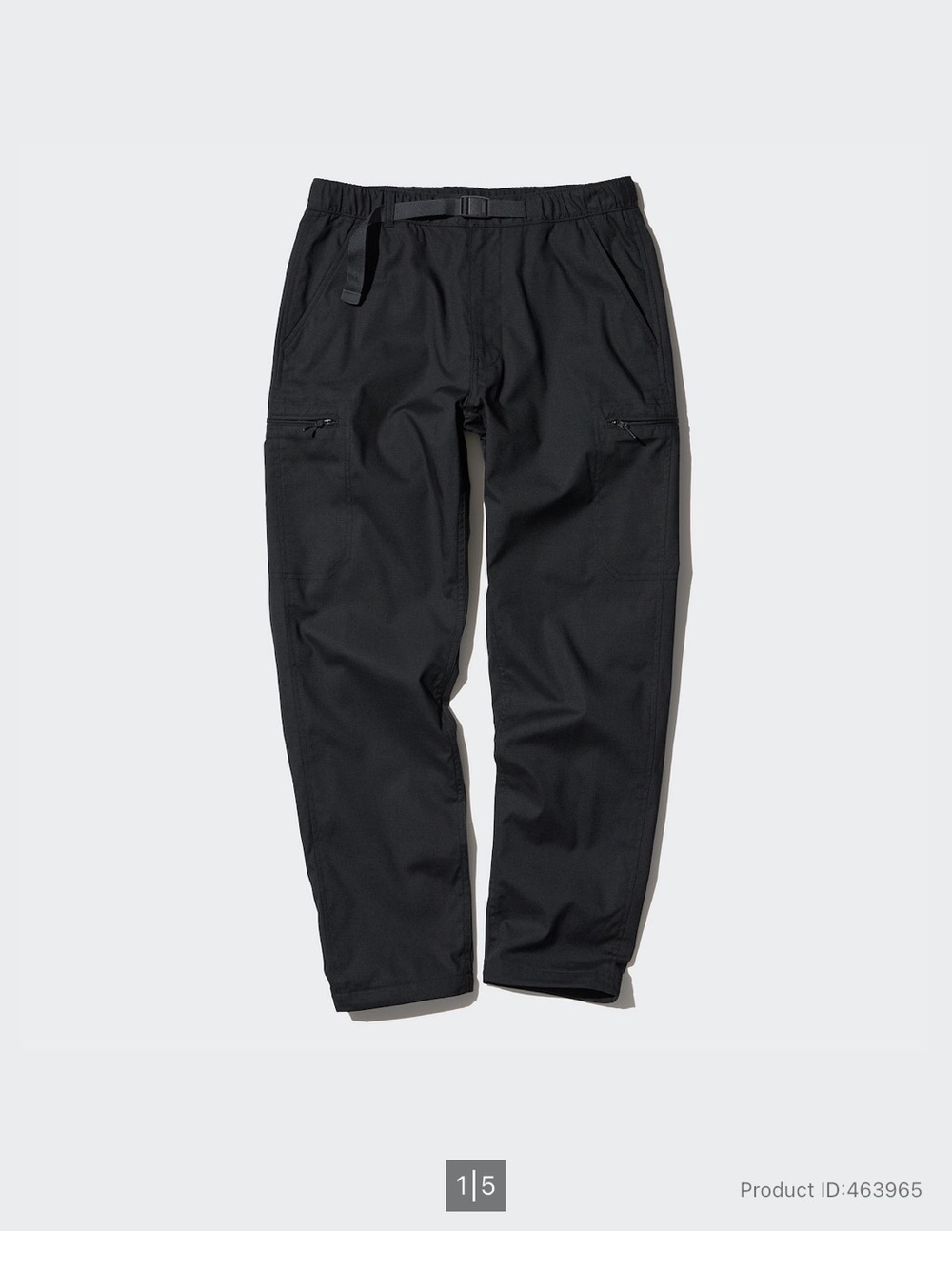 Uniqlo Black HeatTech Cargo Pants Unisex